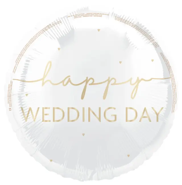 Μπαλόνι Φοιλ 18 Happy Wedding Day / 45 εκ