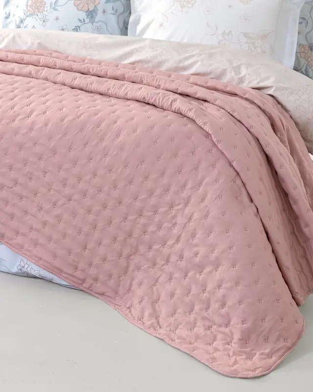 Κουβερλί 160x240 Μονό Nima Clay Apple Pink 100% Microfiber 2