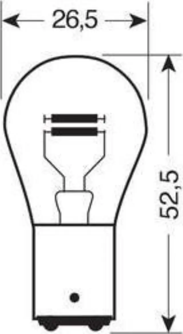 Lampa P21/5W Double filament 24V 2τμχ 98231 2
