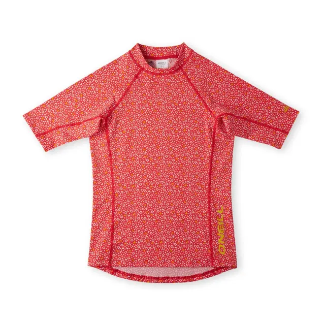 O'neill Girl's Allover Print Shortsleeve Skins UV50+ Swim Protection Tee Κόκκινο 3800018-33015 (O'neill)