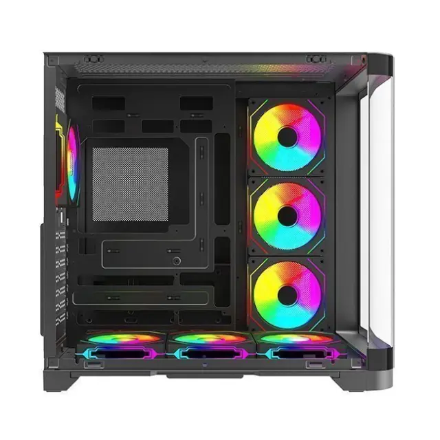 Rampage PC Case LYRON Midi Tower ARGB Black (LYRON-BLACK) 2