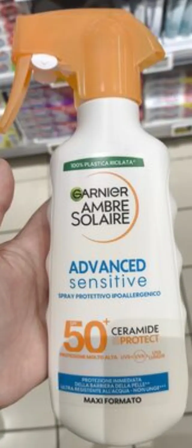 Ambre Solaire Sensitive Advanced Trigger SPF50+ Κατάλληλο και για Ευαίσθητες Επιδερμίδες 270ml