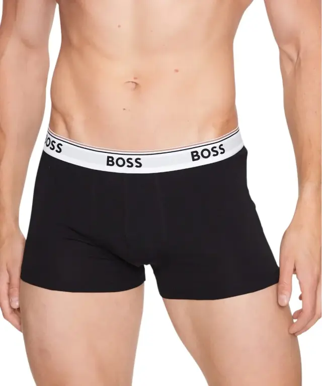 Hugo Boss - Ανδρικά Μποξεράκια Power Bodywear 3Pack 50475274-994 Μαύρο 2