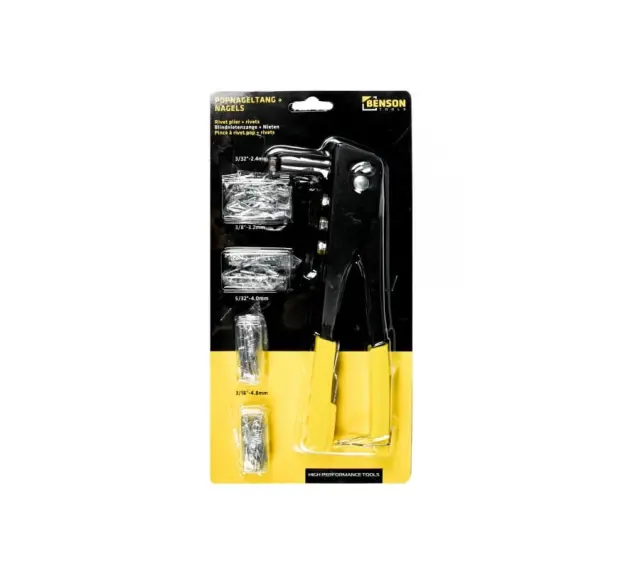 Pliers pop riveter with rivets 3