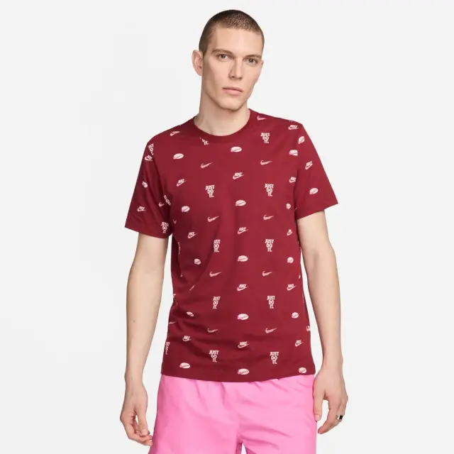 Nike Sportswear T-Shirt (FQ8036-677) - Μπορντό