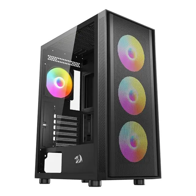Redragon PC Case Spark Midi Tower Black (GC-621-4F)