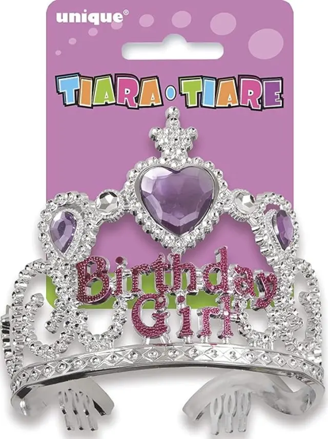 Τιάρα Birthday Girl Ασημί One Size