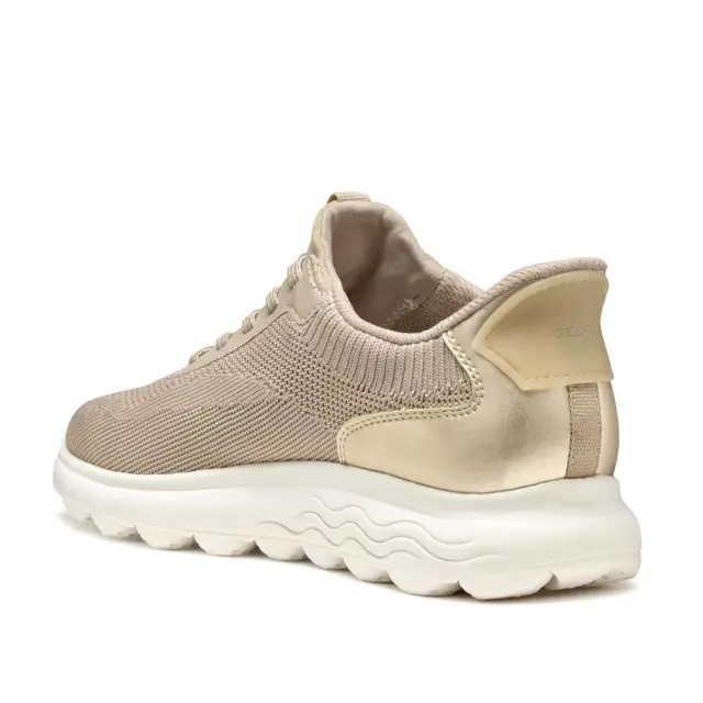 Γυναικεία Ανατομικά Sneakers Geox Spherica D557MA 06KBN CH62L Μπεζ/Χρυσά Μπεζ - 36 3