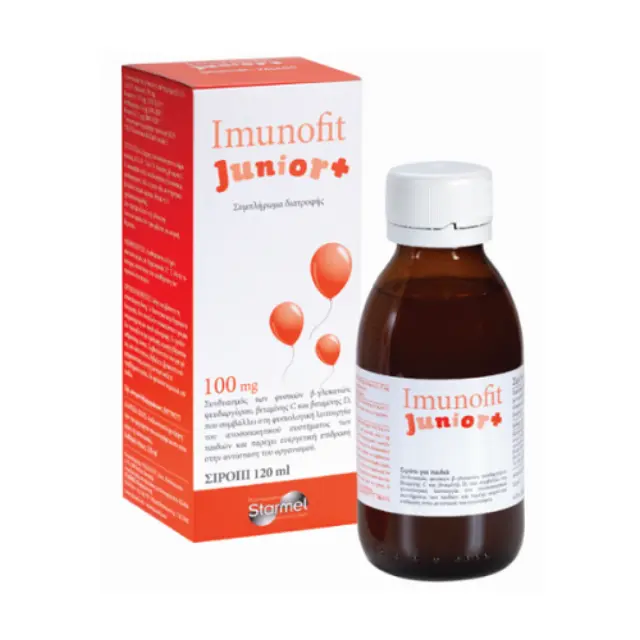 Imunofit Junior+ 100mg Παιδικό Σιρόπι για το Ανοσοποιητικό Σύστημα, 120ml