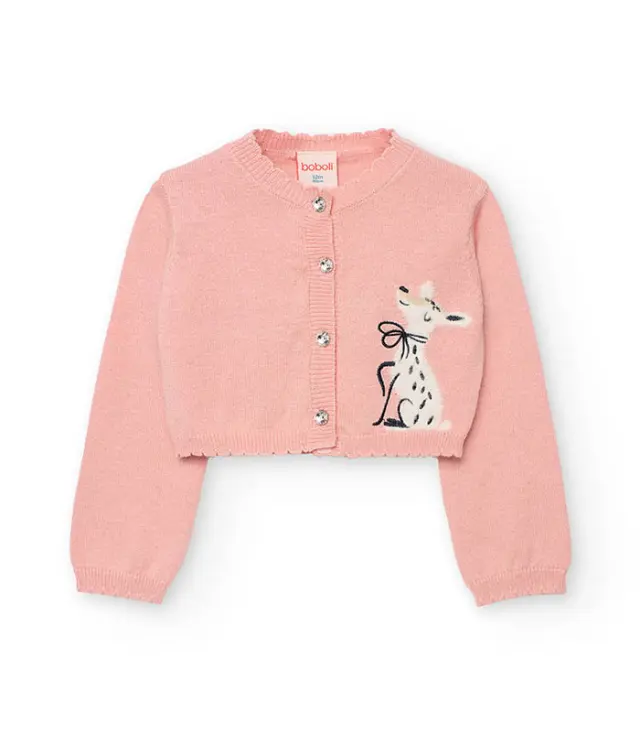 Boboli Chic Ζακέτα πλεκτή για κορίτσι MON PETIT BAMBI - 4Y