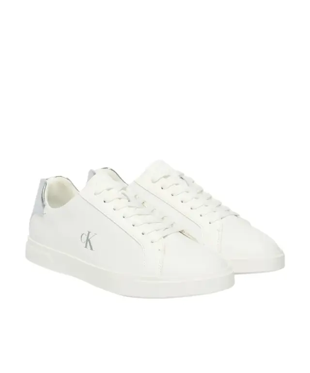 Calvin Klein - Γυναικεία Sneakers Low Pro Cups Laceup Lth Met HW0HW02846-0K8 Λευκό 2