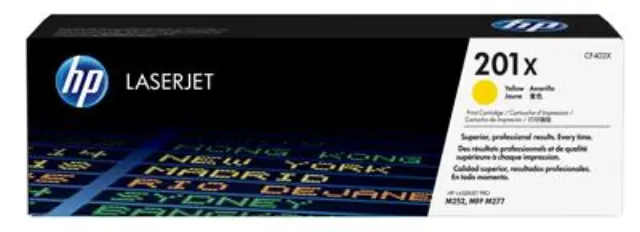 HP 201X Γνήσιο Toner Laser Εκτυπωτή Κίτρινο High Yield 2300 Σελίδων (CF402X)