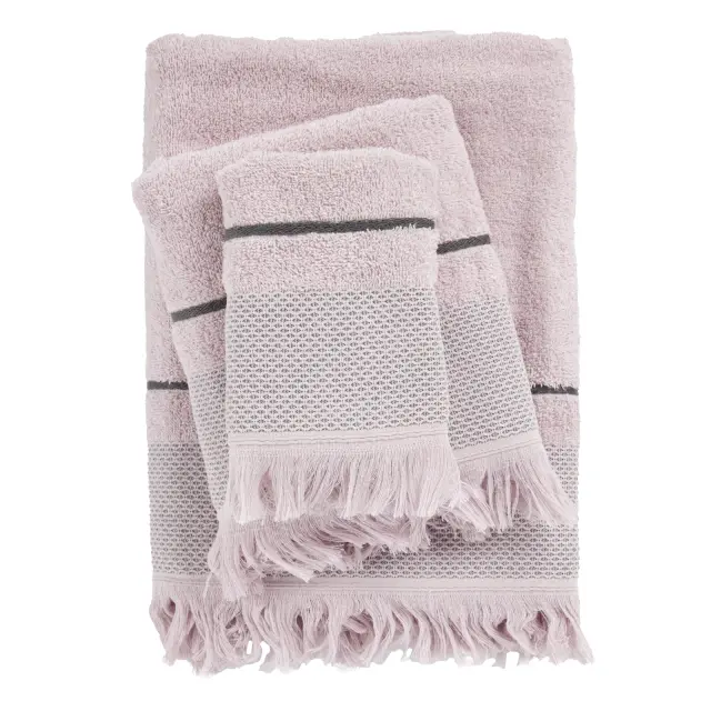 Πετσέτες Σετ 3Τεμ 30x50-50x90-70x140 450gsm Best Das Home 0838 Lilac 100% βαμβακερό