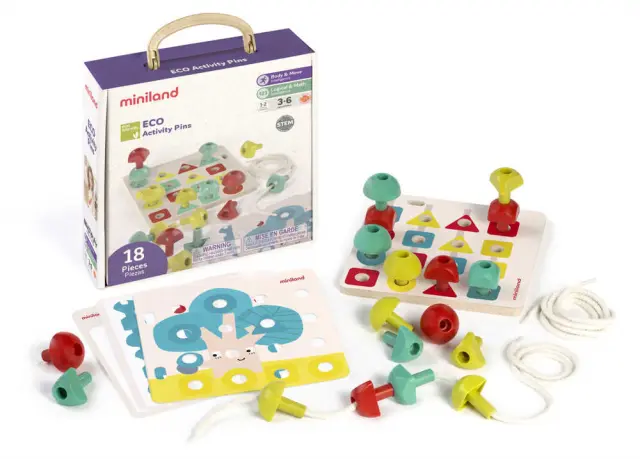 MINILAND ΣΕΤ ΔΡΑΣΤΗΡΙΟΤΗΤΩΝ ECO ACTIVITY PINS