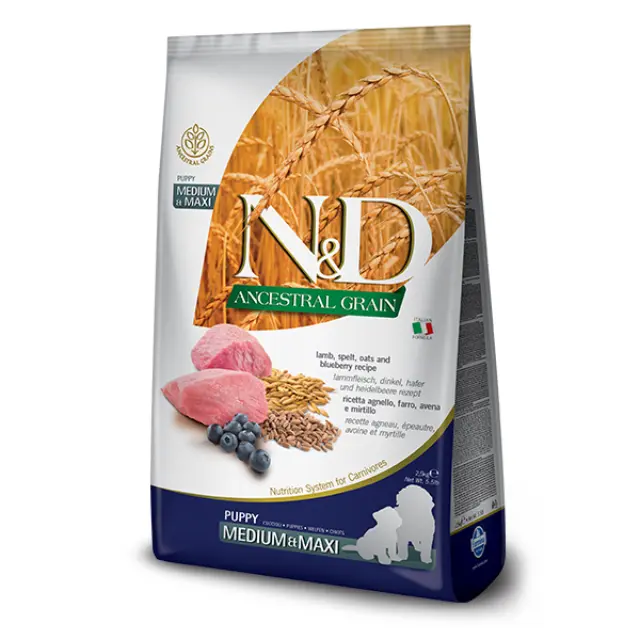 N&D LAMB & BLUEBERRY PUPPY MEDIUM & MAXI 2,5Kg