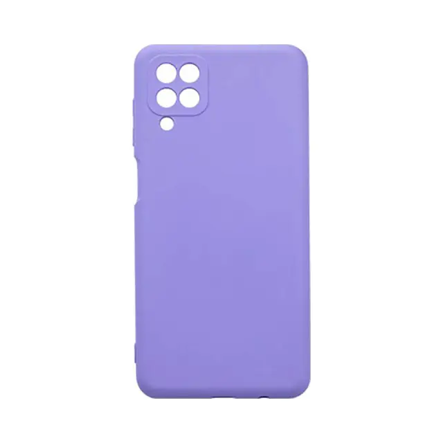 Θήκη Σιλικόνης Soft Back Liquid Silicone Case Για Samsung Galaxy A12 / M12 Μωβ