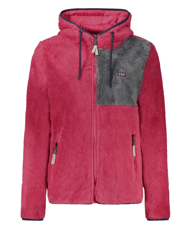 Norway Nautical School - Γυναικεία Ζακέτα Φούτερ Fleece 869916-CILIEG Ροζ
