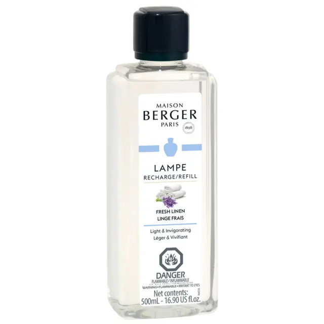 Maison Berger Paris Lampe Berger Refill Υγρό Αναπλήρωσης Καταλυτικής Λάμπας Fresh Linen 500ml 2