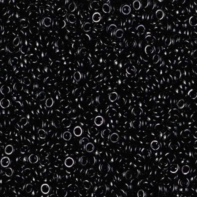 Χάντρα Miyuki Spacer Ø2.2x1mm - 401 - Black ~7gr