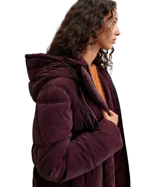 Desigual - Γυναικείο Μακρύ Φουσκωτό Μπουφάν Priscilla 26WWEW54-3032 Βουργουνδί 3