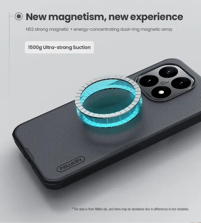 Nillkin Super Frosted PRO Magnetic Back Cover for Xiaomi 15T Black 3