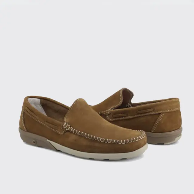 Δερμάτινο Μοκασίνη Made In Italy 5668 Ταμπά - 43 2