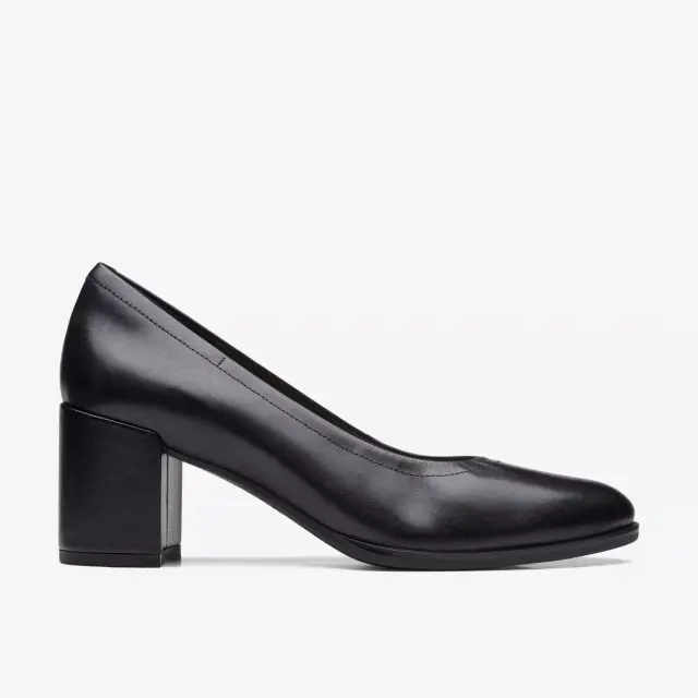 Clarks Freva55 Court Black Black Leather - 38
