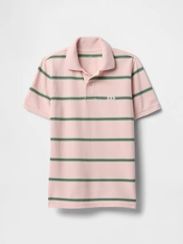 Παιδική Logo Πικέ Polo Μπλούζα MISTY ROSE