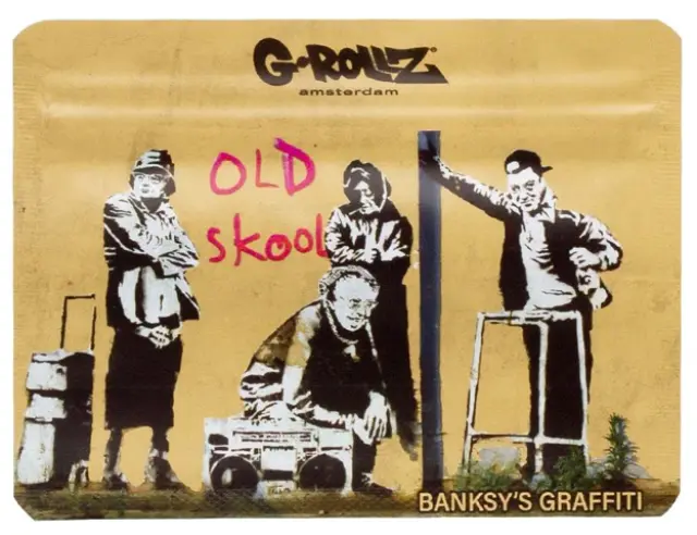 G-Rollz Σακουλάκι Ασφαλείας Zip - Banksy's Old Skool (105x80mm) 2
