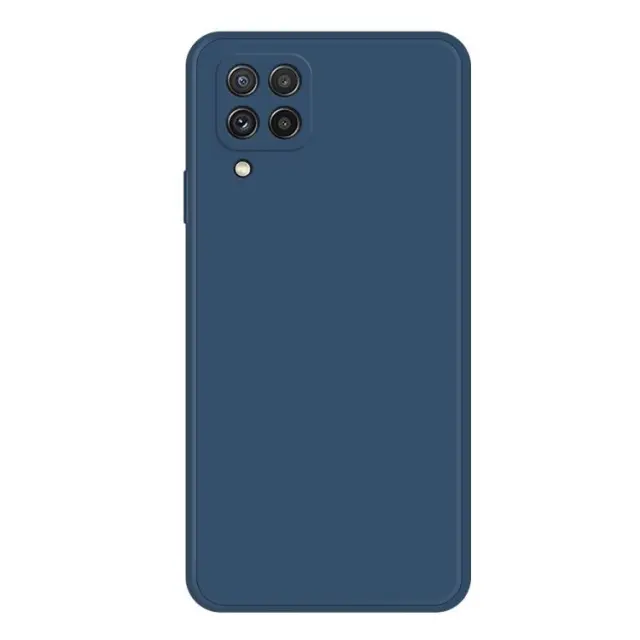 Imitation Liquid Back Cover Προστατευτική Θήκη Σιλικόνης για Samsung Galaxy A22 4G- Blue OEM