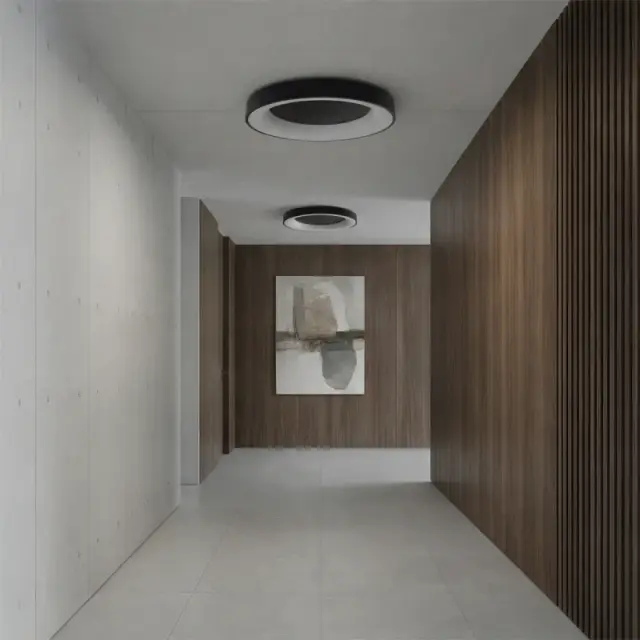 SALEM LED Φωτιστικό Οροφής CCT με Χειριστήριο Dimmable 105Watt Μαύρο Ματ KLV-101-0281 2
