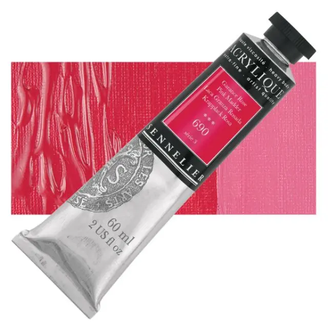 Ακρυλικό Sennelier Extra Fine - 690 Pink Madder S3 - 60ml