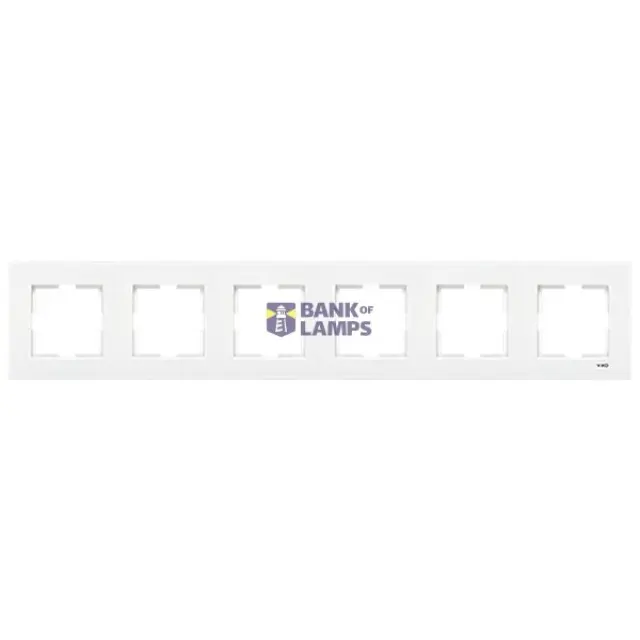 Karre Accessory White Six Gang Frame