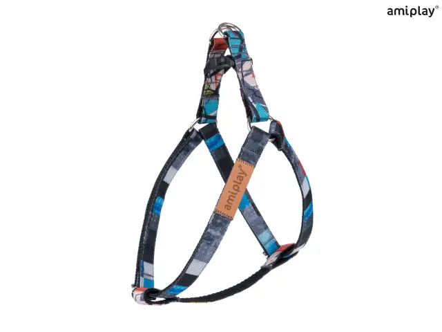 Amiplay Σαμαράκι σκύλου Adjustable Harness - Cube - Medium 1.5x30-55cm