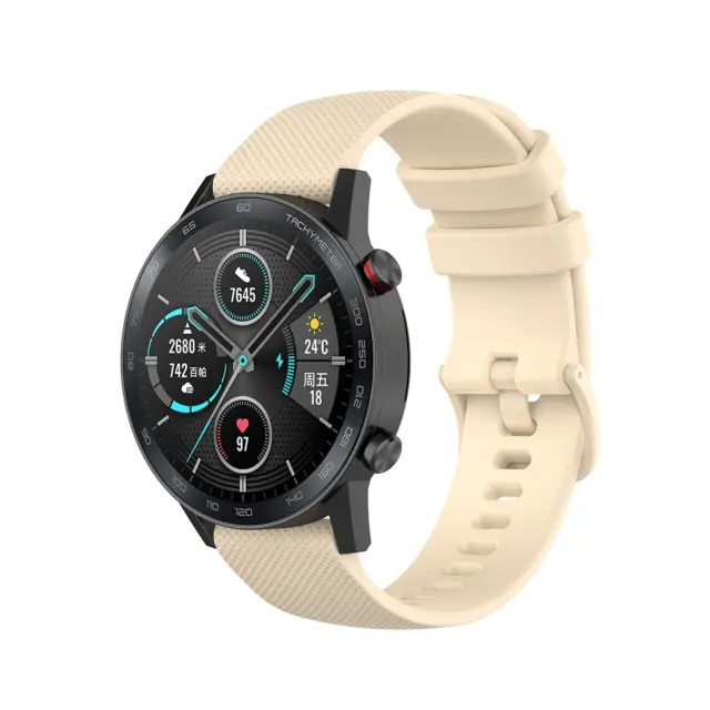 Λουράκι Texture για Smartwatch 22mm-Beige OEM