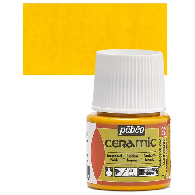 Pebeo Ceramic Καλυπτικό Σμάλτο - 22 Orange Yellow - 45ml