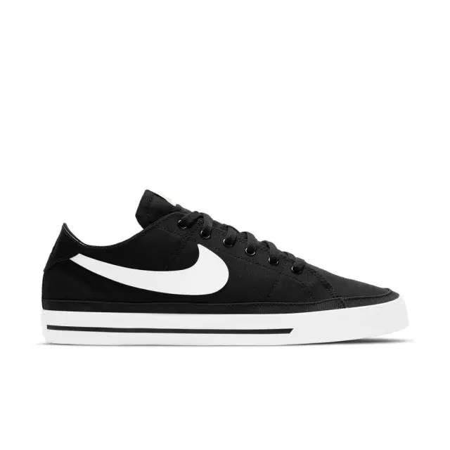 Nike Court Legacy Canvas (CW6539-002) - Λευκό-Μαύρο