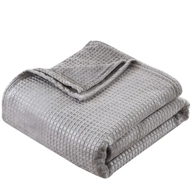 Κουβέρτα 160x220 Μονή Fleece Beauty Home Art 11555 Γκρι 100% Πολυέστερ 2