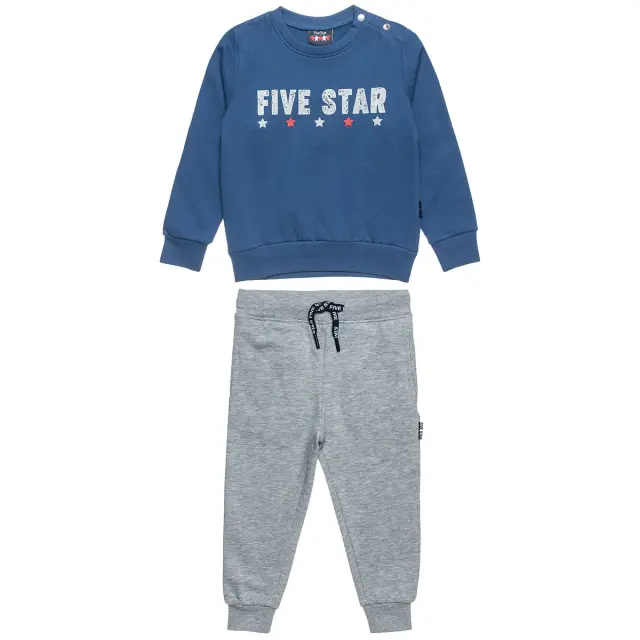 Σετ φόρμας φούτερ Five Star με ανάγλυφο τύπωμα