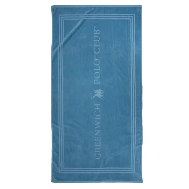 Πετσέτα Θαλάσσης 90x170 400gsm Greenwich Polo Club Essential 5201 Dusty Blue 100% βαμβακερό