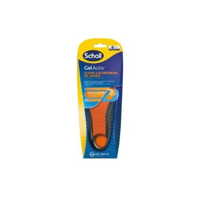 Scholl Gel Activ Work Πάτοι για Υποδήματα Εργασίας & Προστασία από τις Πιέσεις Small, 1ζευγάρι