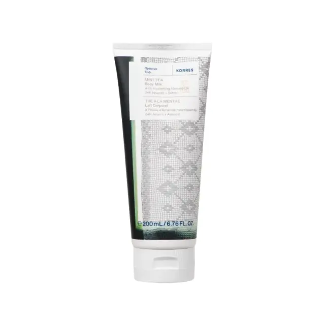 Korres Mint Tea Body Milk, Ενυδατικό Γαλάκτωμα Σώματος με Πράσινο Τσάι 200ml