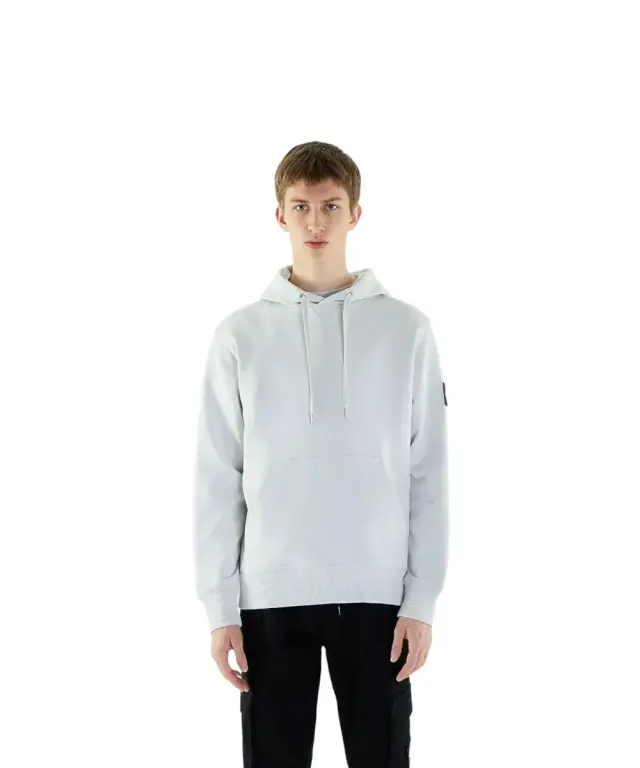 Calvin Klein - Ανδρικό Φούτερ με Κουκούλα J30J323430-PC8 Γκρι - 2XL