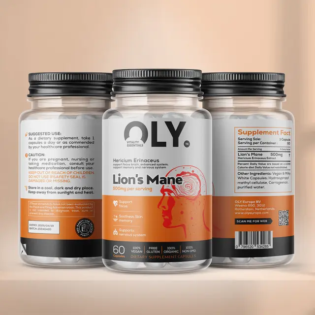 Oly Lion's Mane 500 mg 3