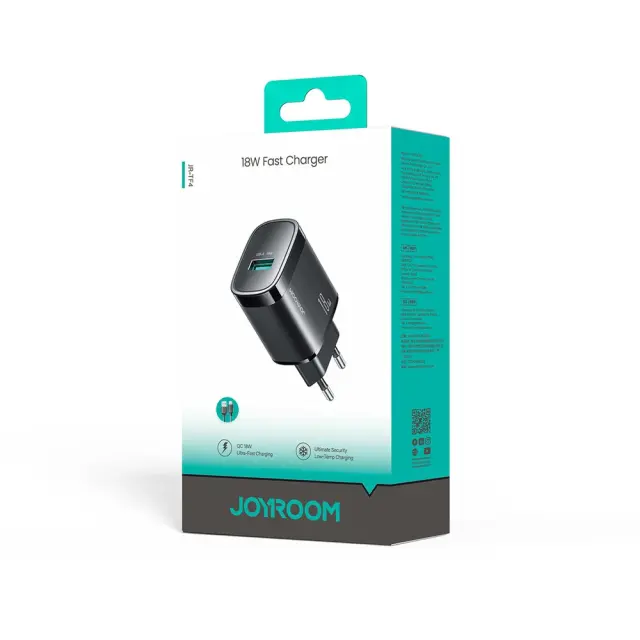 Joyroom® Φοριστής με USB-A Θύρα 18W- Black 2
