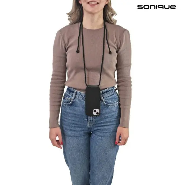 Θήκη Σιλικόνης με Κορδόνι CarryHang Sonique Apple iPhone 16 Pro Max Πράσινο Σκούρο 2