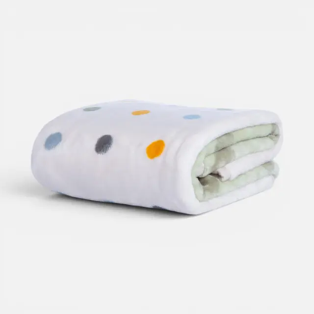 Κουβέρτα Βρεφική Αγκαλιάς Baby Dots Green 75x100 Nef Nef Homeware, 100% ΠΟΛΥΕΣΤΕΡΑΣ - GREEN (040927)
