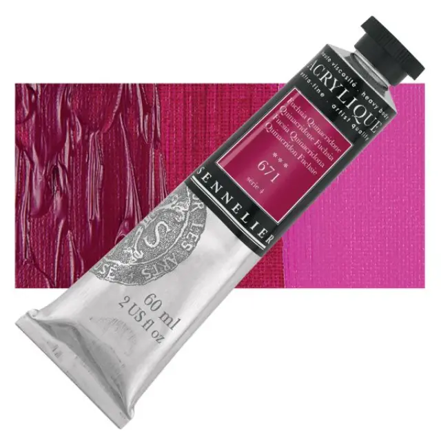 Ακρυλικό Sennelier Extra Fine - 671 Quinacridone Fuchsia S4 - 60ml