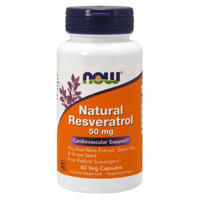 Now Foods Natural Resveratrol 50mg 60 φυτικές κάψουλες