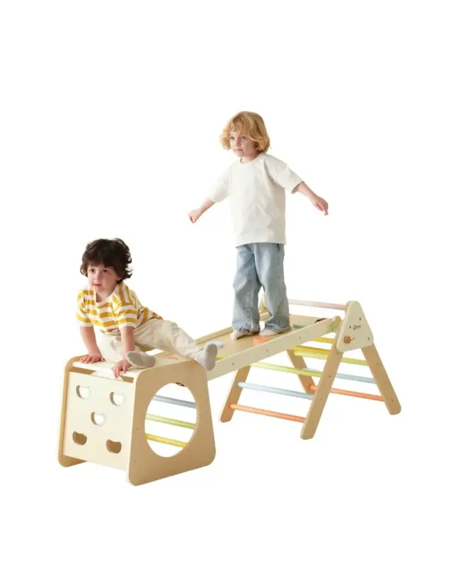 Classic World Ξύλινο Σετ Αναρρίχησης Τρίγωνο Montessori 5σε1